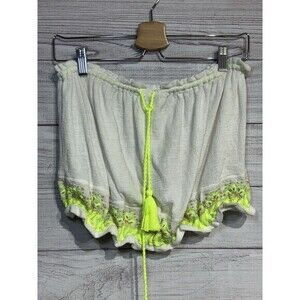 FREE PEOPLE No More Tiers Tube Top Size LARGE Ivory Embroidered